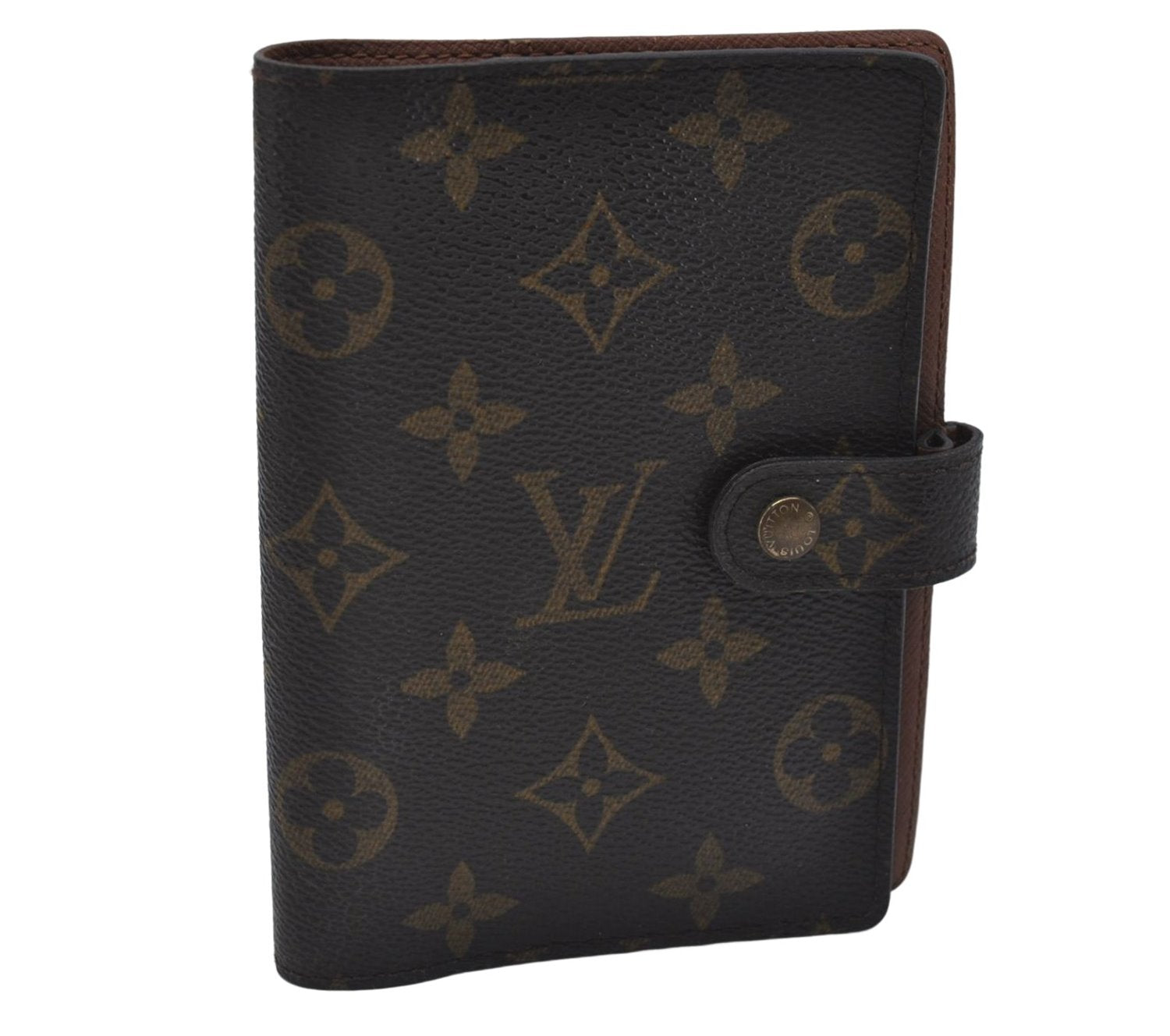 Authentic Louis Vuitton Monogram Agenda PM Day Planner Cover R20005 LV 8411D