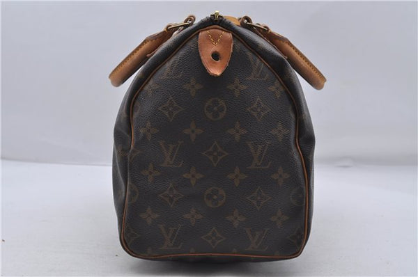 Authentic Louis Vuitton Monogram Speedy 30 Hand Boston Bag M41526 LV 8413D