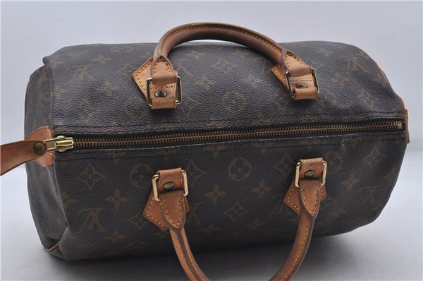 Authentic Louis Vuitton Monogram Speedy 30 Hand Boston Bag M41526 LV 8413D