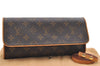 Authentic Louis Vuitton Monogram Pochette Twin GM Shoulder Bag M51852 LV 8416D