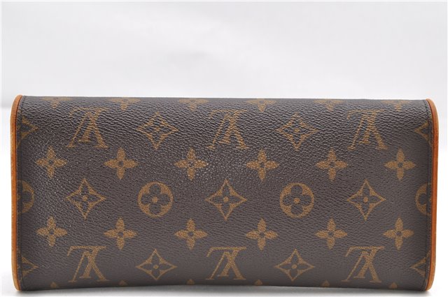 Authentic Louis Vuitton Monogram Pochette Twin GM Shoulder Bag M51852 LV 8416D