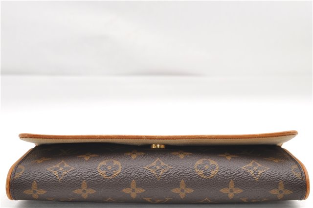 Authentic Louis Vuitton Monogram Pochette Twin GM Shoulder Bag M51852 LV 8416D