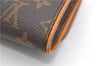 Authentic Louis Vuitton Monogram Pochette Twin GM Shoulder Bag M51852 LV 8416D