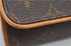 Authentic Louis Vuitton Monogram Pochette Twin GM Shoulder Bag M51852 LV 8416D