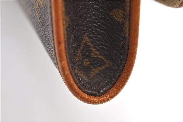 Authentic Louis Vuitton Monogram Pochette Twin GM Shoulder Bag M51852 LV 8416D