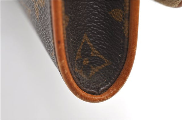 Authentic Louis Vuitton Monogram Pochette Twin GM Shoulder Bag M51852 LV 8416D