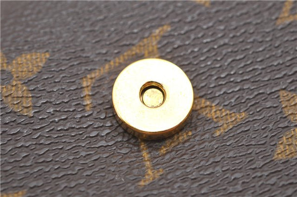 Authentic Louis Vuitton Monogram Pochette Twin GM Shoulder Bag M51852 LV 8416D