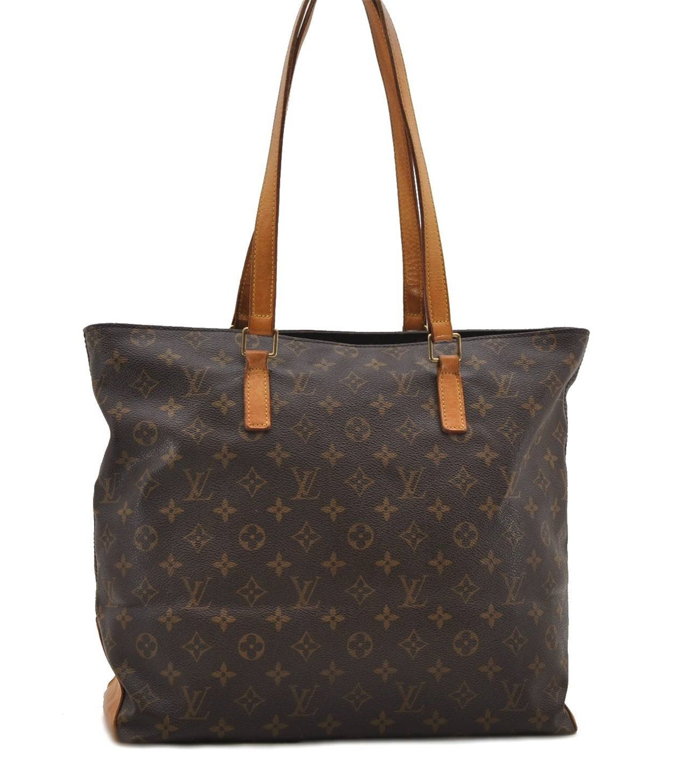 Authentic LOUIS VUITTON Monogram Cabas Mezzo Tote Bag M51151 LV 8420C