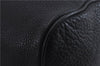 Authentic Burberrys Vintage Leather Hand Bag Purse Black 8421D