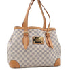 Auth LOUIS VUITTON Damier Azur Hampstead MM Shoulder Tote Bag N51206 LV 8422C