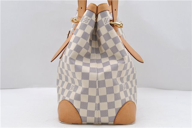 Auth LOUIS VUITTON Damier Azur Hampstead MM Shoulder Tote Bag N51206 LV 8422C