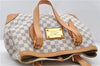 Auth LOUIS VUITTON Damier Azur Hampstead MM Shoulder Tote Bag N51206 LV 8422C