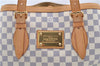 Auth LOUIS VUITTON Damier Azur Hampstead MM Shoulder Tote Bag N51206 LV 8422C