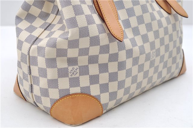 Auth LOUIS VUITTON Damier Azur Hampstead MM Shoulder Tote Bag N51206 LV 8422C