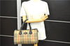 Auth Burberrys Nova Check Canvas Leather Shoulder Hand Boston Bag Beige 8422D