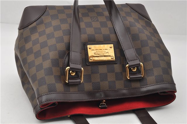 Authentic Louis Vuitton Damier Hampstead PM Shoulder Tote Bag N51205 LV 8422E