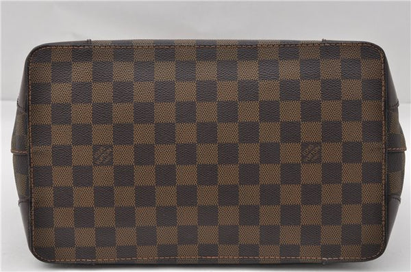 Authentic Louis Vuitton Damier Hampstead PM Shoulder Tote Bag N51205 LV 8422E