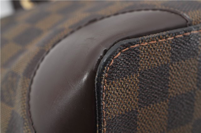 Authentic Louis Vuitton Damier Hampstead PM Shoulder Tote Bag N51205 LV 8422E