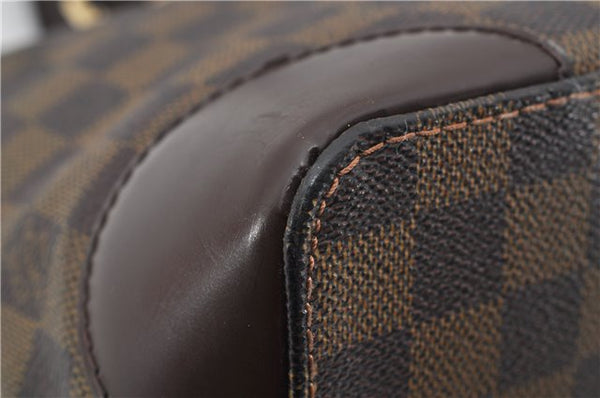 Authentic Louis Vuitton Damier Hampstead PM Shoulder Tote Bag N51205 LV 8422E