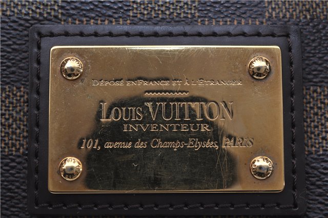 Authentic Louis Vuitton Damier Hampstead PM Shoulder Tote Bag N51205 LV 8422E