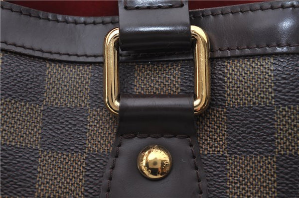 Authentic Louis Vuitton Damier Hampstead PM Shoulder Tote Bag N51205 LV 8422E