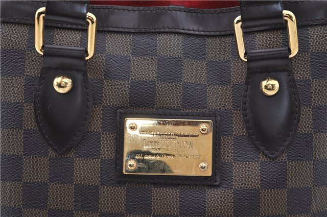Authentic Louis Vuitton Damier Hampstead PM Shoulder Tote Bag N51205 LV 8422E
