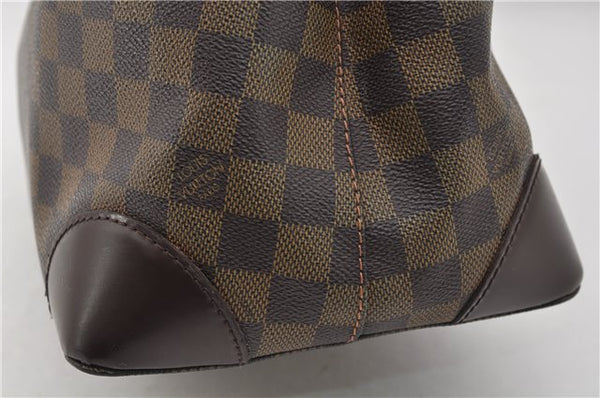 Authentic Louis Vuitton Damier Hampstead PM Shoulder Tote Bag N51205 LV 8422E
