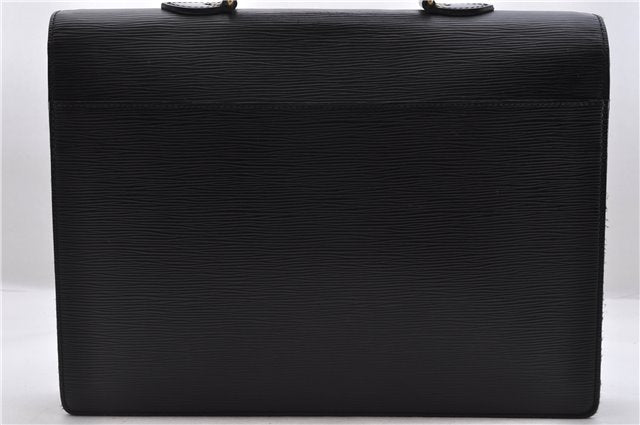 Authentic LOUIS VUITTON Epi Serviette Conseiller Black Briefcase M54422 LV 8424C