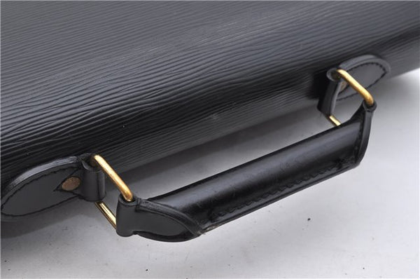 Authentic LOUIS VUITTON Epi Serviette Conseiller Black Briefcase M54422 LV 8424C