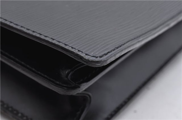 Authentic LOUIS VUITTON Epi Serviette Conseiller Black Briefcase M54422 LV 8424C