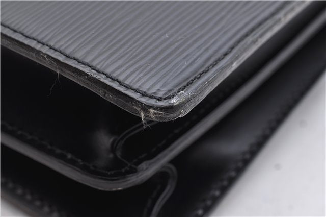 Authentic LOUIS VUITTON Epi Serviette Conseiller Black Briefcase M54422 LV 8424C