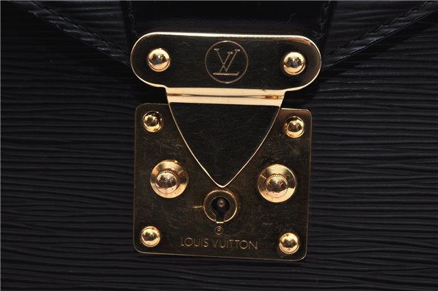 Authentic LOUIS VUITTON Epi Serviette Conseiller Black Briefcase M54422 LV 8424C