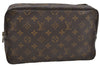 Auth Louis Vuitton Monogram Trousse Toilette 28 Clutch Hand Bag M47522 LV 8424D