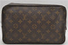 Auth Louis Vuitton Monogram Trousse Toilette 28 Clutch Hand Bag M47522 LV 8424D