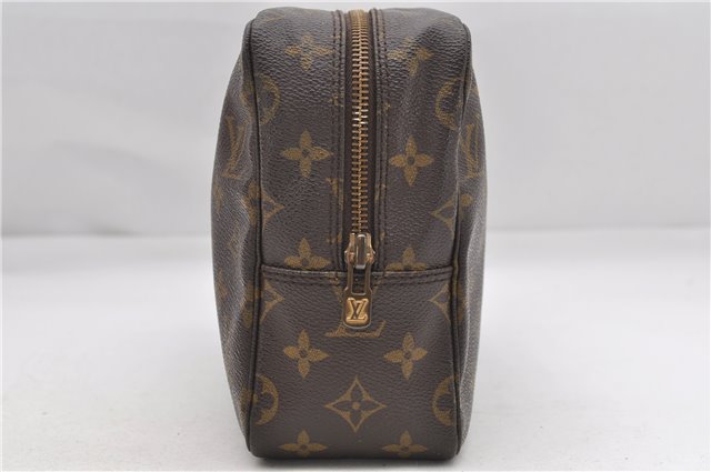 Auth Louis Vuitton Monogram Trousse Toilette 28 Clutch Hand Bag M47522 LV 8424D