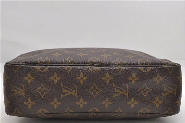 Auth Louis Vuitton Monogram Trousse Toilette 28 Clutch Hand Bag M47522 LV 8424D