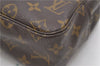 Auth Louis Vuitton Monogram Trousse Toilette 28 Clutch Hand Bag M47522 LV 8424D