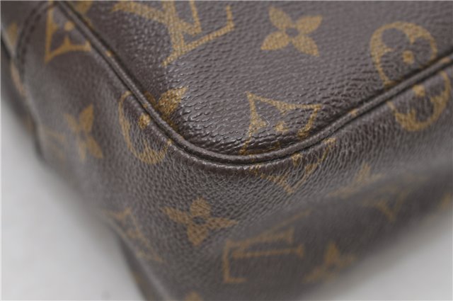 Auth Louis Vuitton Monogram Trousse Toilette 28 Clutch Hand Bag M47522 LV 8424D