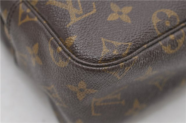 Auth Louis Vuitton Monogram Trousse Toilette 28 Clutch Hand Bag M47522 LV 8424D