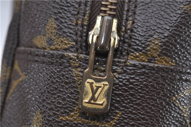 Auth Louis Vuitton Monogram Trousse Toilette 28 Clutch Hand Bag M47522 LV 8424D