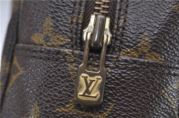 Auth Louis Vuitton Monogram Trousse Toilette 28 Clutch Hand Bag M47522 LV 8424D