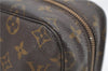 Auth Louis Vuitton Monogram Trousse Toilette 28 Clutch Hand Bag M47522 LV 8424D