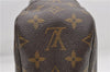 Auth Louis Vuitton Monogram Trousse Toilette 28 Clutch Hand Bag M47522 LV 8424D