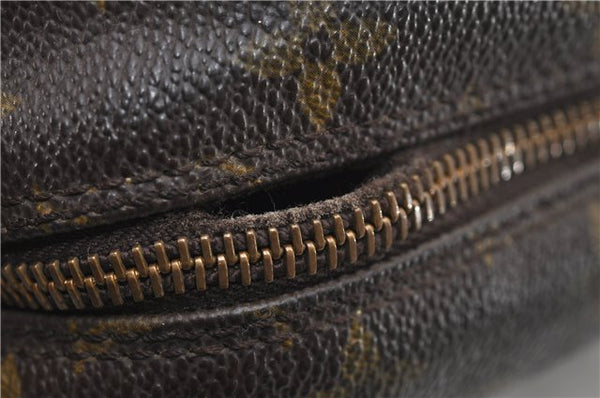 Auth Louis Vuitton Monogram Trousse Toilette 28 Clutch Hand Bag M47522 LV 8424D