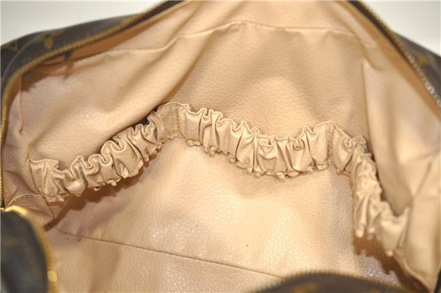 Auth Louis Vuitton Monogram Trousse Toilette 28 Clutch Hand Bag M47522 LV 8424D