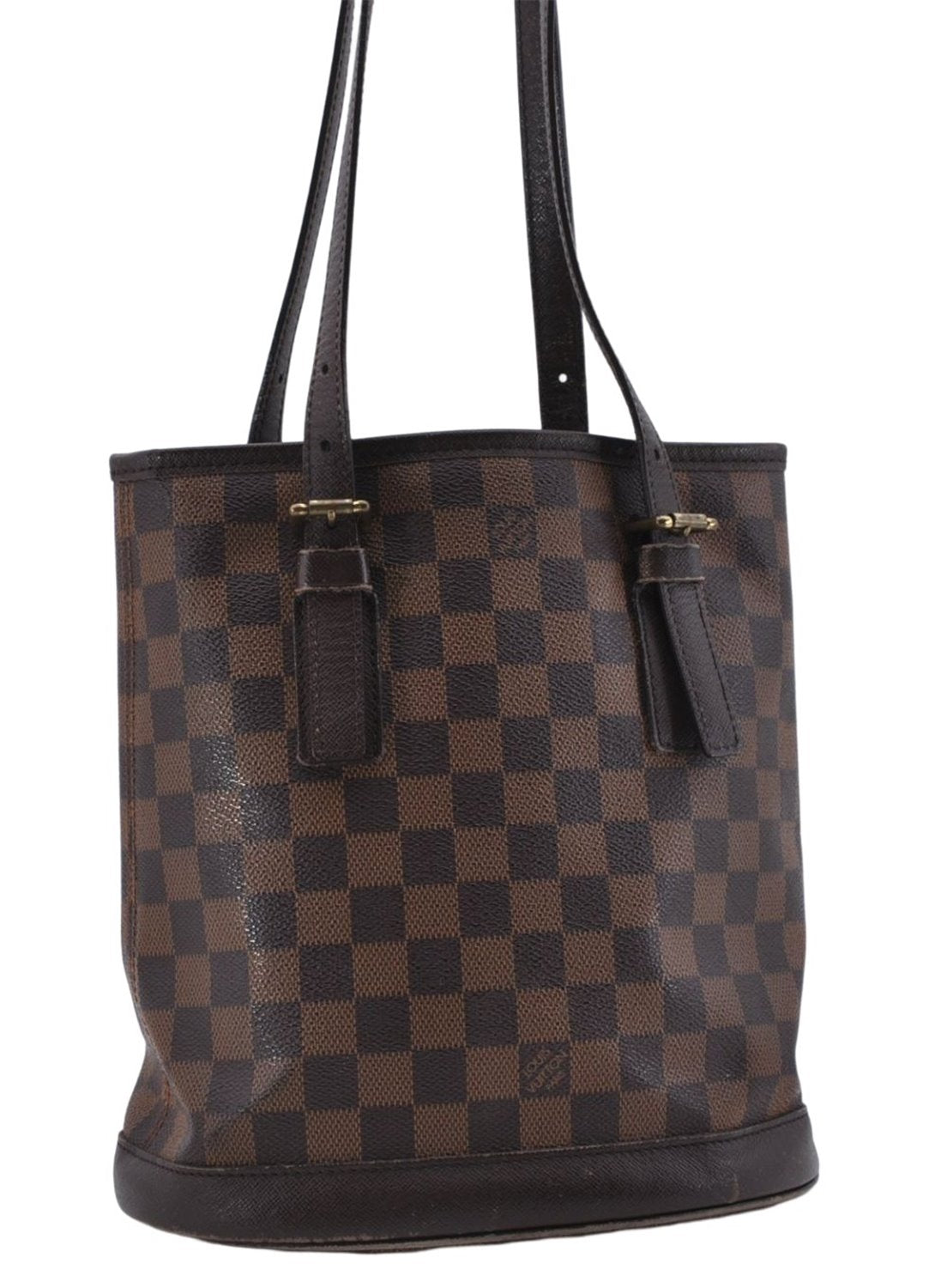 Authentic Louis Vuitton Damier Marais Bucket Shoulder Tote Bag N42240 LV 8425D