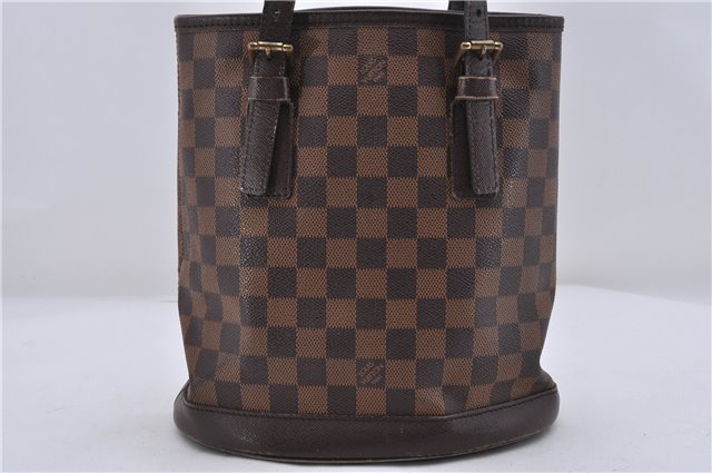 Authentic Louis Vuitton Damier Marais Bucket Shoulder Tote Bag N42240 LV 8425D