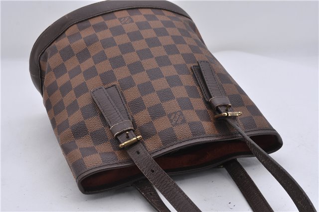 Authentic Louis Vuitton Damier Marais Bucket Shoulder Tote Bag N42240 LV 8425D