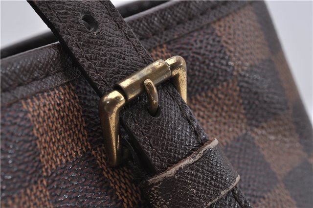 Authentic Louis Vuitton Damier Marais Bucket Shoulder Tote Bag N42240 LV 8425D