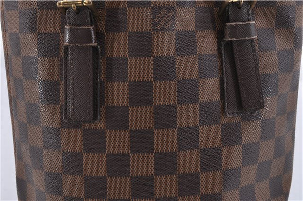 Authentic Louis Vuitton Damier Marais Bucket Shoulder Tote Bag N42240 LV 8425D